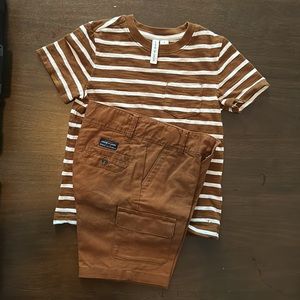 Janie And Jack Boys Sz 4 Shorts & Tee